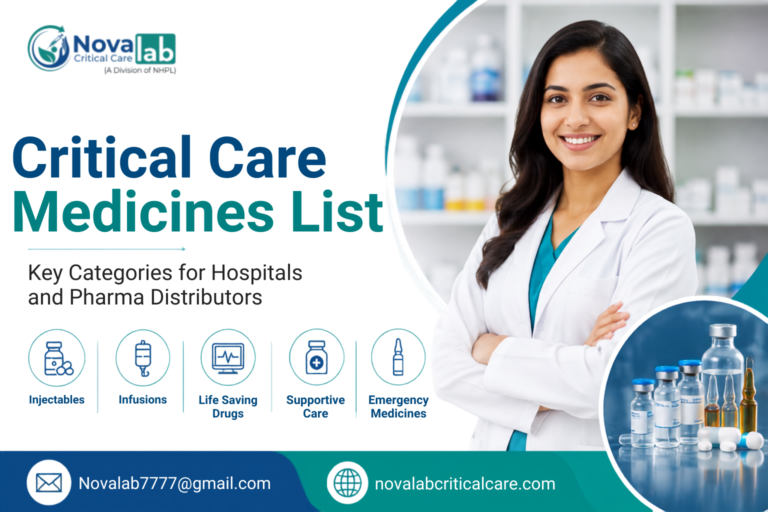 Critical Care Medicines List: Key Categories for Hospitals and Pharma Distributors