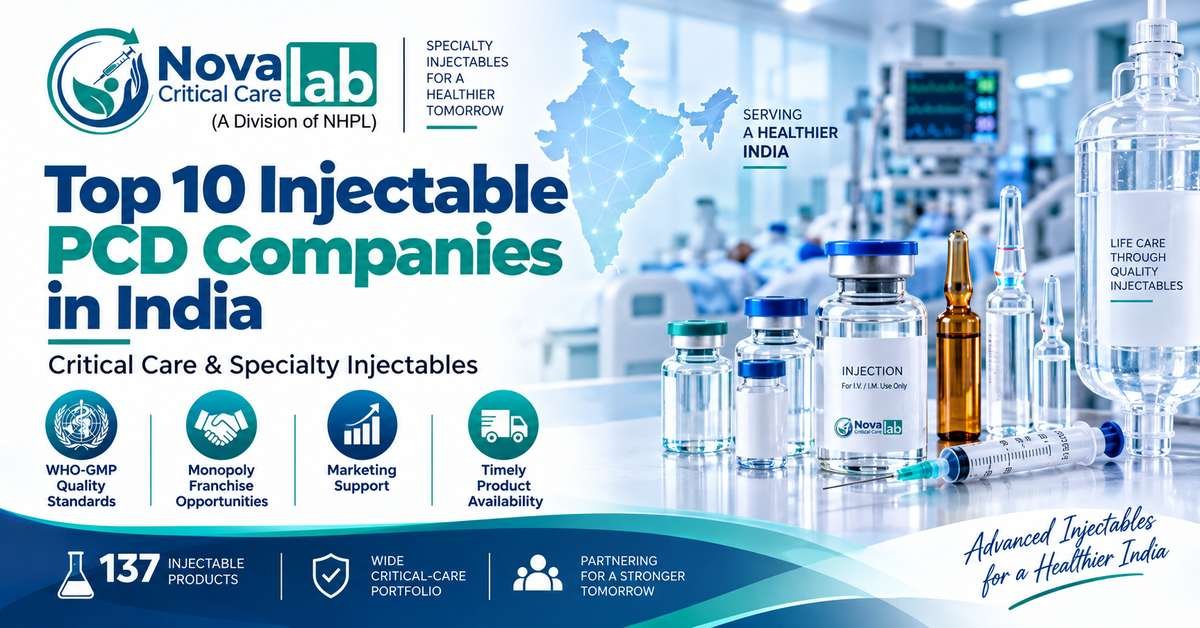 Top 10 Injectable PCD Companies in India
